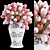 Tulips Bouquet in Vase 3D model small image 5