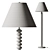Sleek Modern Greyson Floor Lamp 3D model small image 3