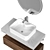 Sleek Modern Floating Vanity Set 3D model small image 2