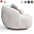 Elegant Aralia Armchair by Diotti 3D model small image 2