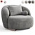 Elegant Aralia Armchair by Diotti 3D model small image 5