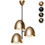 Elegant Contour Chandelier Kenji 3D model small image 1