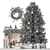 Festive Christmas Tree & Decor 3D model small image 5