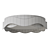 Waveform LED Ceiling Light Fixture 3D model small image 3