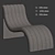 Meridian Furniture Upholstered Chaise Lounge 3D model small image 6