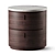 Elegant Onda Night Table Elegantly Crafted 3D model small image 1