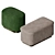  Deco Luxury Home Pouffe 3D model small image 4