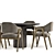 Luxury Dining Set: Jose Trevor Chair & Palaise Table 3D model small image 3