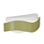 Wave LED Wall LampныйWall 3D model small image 2