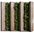 High-Quality Green Wall Model 3D model small image 1