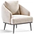 Sleek Shelbi Armchair: Modern Elegance 3D model small image 3