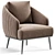Sleek Shelbi Armchair: Modern Elegance 3D model small image 4