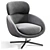 Elegant Minotti Russell Armchair 3D model small image 5