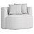 Modern Minimalist NOS Armchair Design 3D model small image 4
