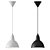 Minimalist White Pendant Light 3D model small image 2