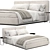 Modern Bed Design 3D Model 3D model small image 1