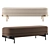  Modern Barry Bench Set 2 3D model small image 2