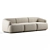 3-Seater Sofia Sofa 3D Model 3D model small image 2