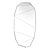 Facet Mirror: Gemstone-inspired Design 3D model small image 2