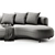 Elegant Polyester Corner Sofa 3D model small image 4