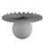 Luxury Plume Flushmount Lighting Fixture 3D model small image 2