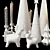 Disco Christmas Decor Set 3D model small image 7