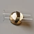 Elegant Cedar Glass Wall Sconce 3D model small image 2