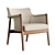 Morgan Aran Designer Armchair 3D Model 3D model small image 1
