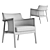 Morgan Aran Designer Armchair 3D Model 3D model small image 4
