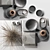 Elegant Home Decor Set 3D model small image 2