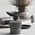 Elegant Home Decor Set 3D model small image 4