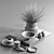 Elegant Home Decor Set 3D model small image 6