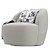 Sleek and Stylish Armchair 3D model small image 3