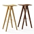 Sleek Wing-inspired Bar Stool 3D model small image 1