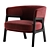 Duo Lounge Armchair | Fabric-FBX-Corona 3D model small image 3