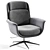 Aeleby Swivel Armchair: Modern Ikea Design 3D model small image 3