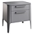 Modern 2-Drawer Bedside Table Ellipse 3D model small image 1