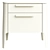 Modern 2-Drawer Bedside Table Ellipse 3D model small image 5