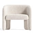 Modern Bold Armchair: Sleek Design 3D model small image 3