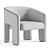 Modern Bold Armchair: Sleek Design 3D model small image 6