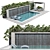 Luxury Pool and Landscape Elements 3D model small image 6