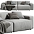  Jesse Daniel 2-Seater Sofa 3D model small image 2