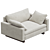 Cozy Harmony Chair West Elm 3D model small image 1