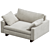 Cozy Harmony Chair West Elm 3D model small image 2