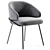 Elegant Emil Chair with Gold Legs 3D model small image 5
