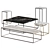 Contemporary Metal Coffee Table 3D model small image 1