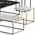 Contemporary Metal Coffee Table 3D model small image 2