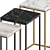 Contemporary Metal Coffee Table 3D model small image 3