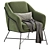 Stylish Brida Armchair, Versatile Colors 3D model small image 2