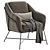 Stylish Brida Armchair, Versatile Colors 3D model small image 3